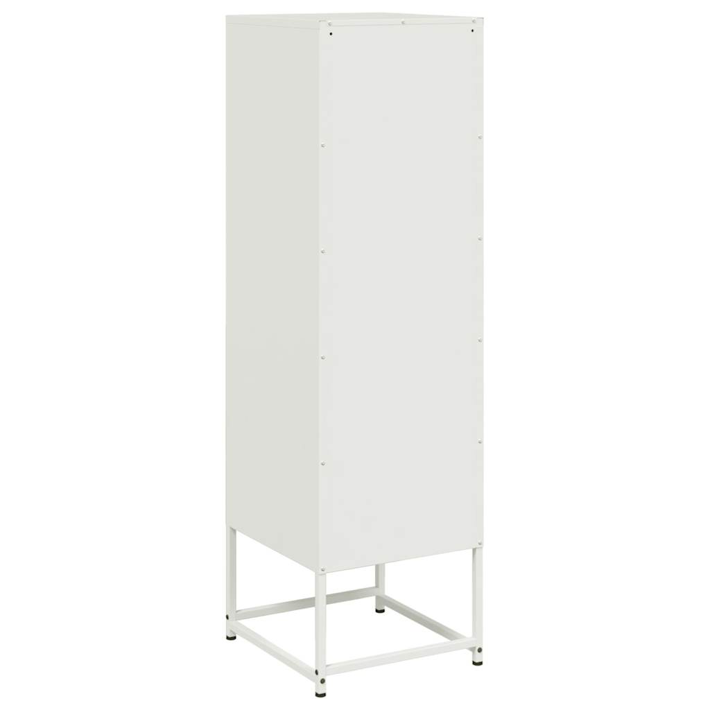 Highboard Weiß 36x39x123 cm Stahl